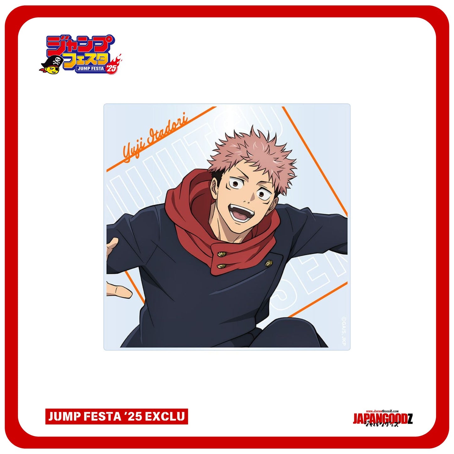 JUMP FESTA 2025 – JUJUTSU KAISEN - Acrylic Coaster | YUJI ITADORI