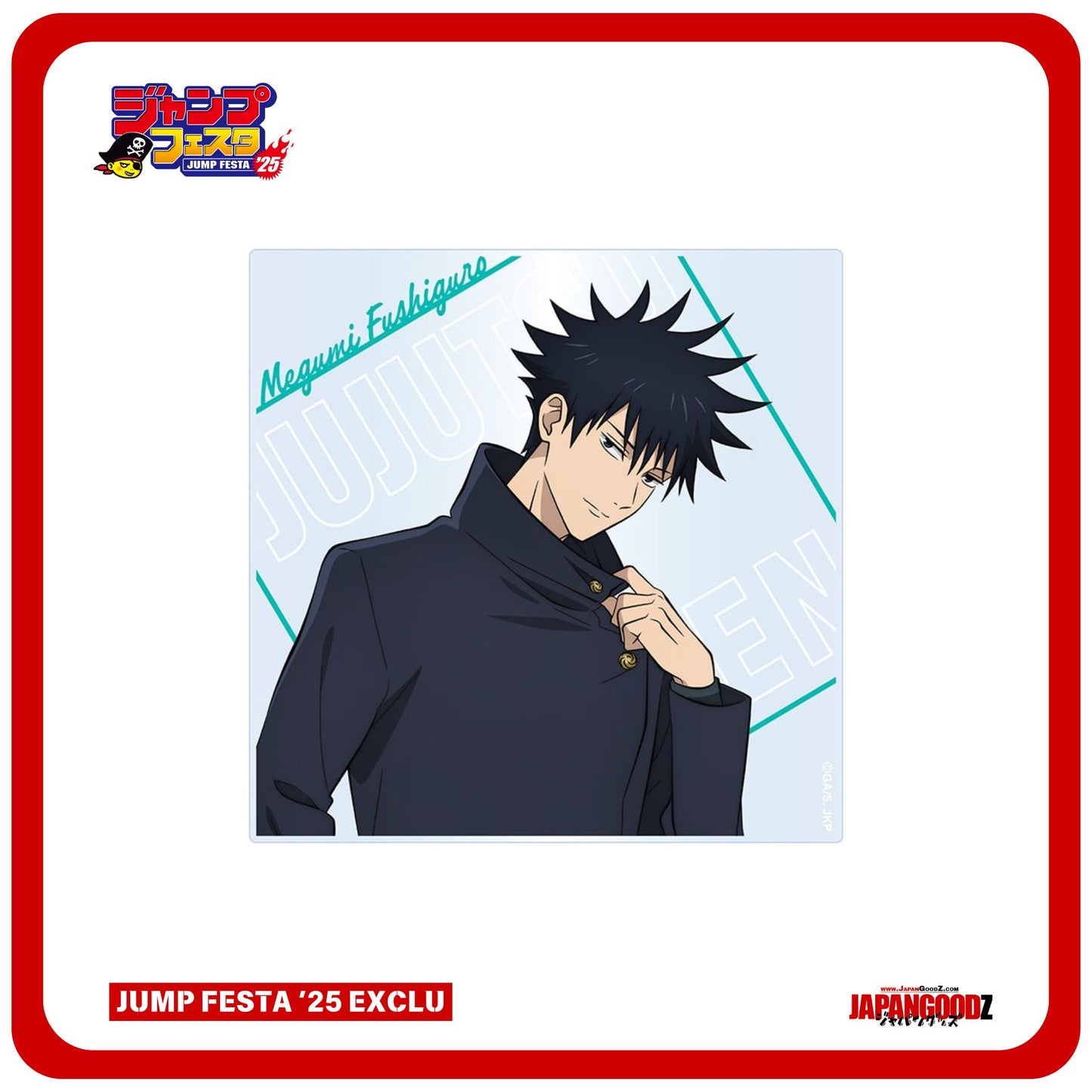 JUMP FESTA 2025 – JUJUTSU KAISEN - Acrylic Coaster | MEGUMI FUSHIGURO