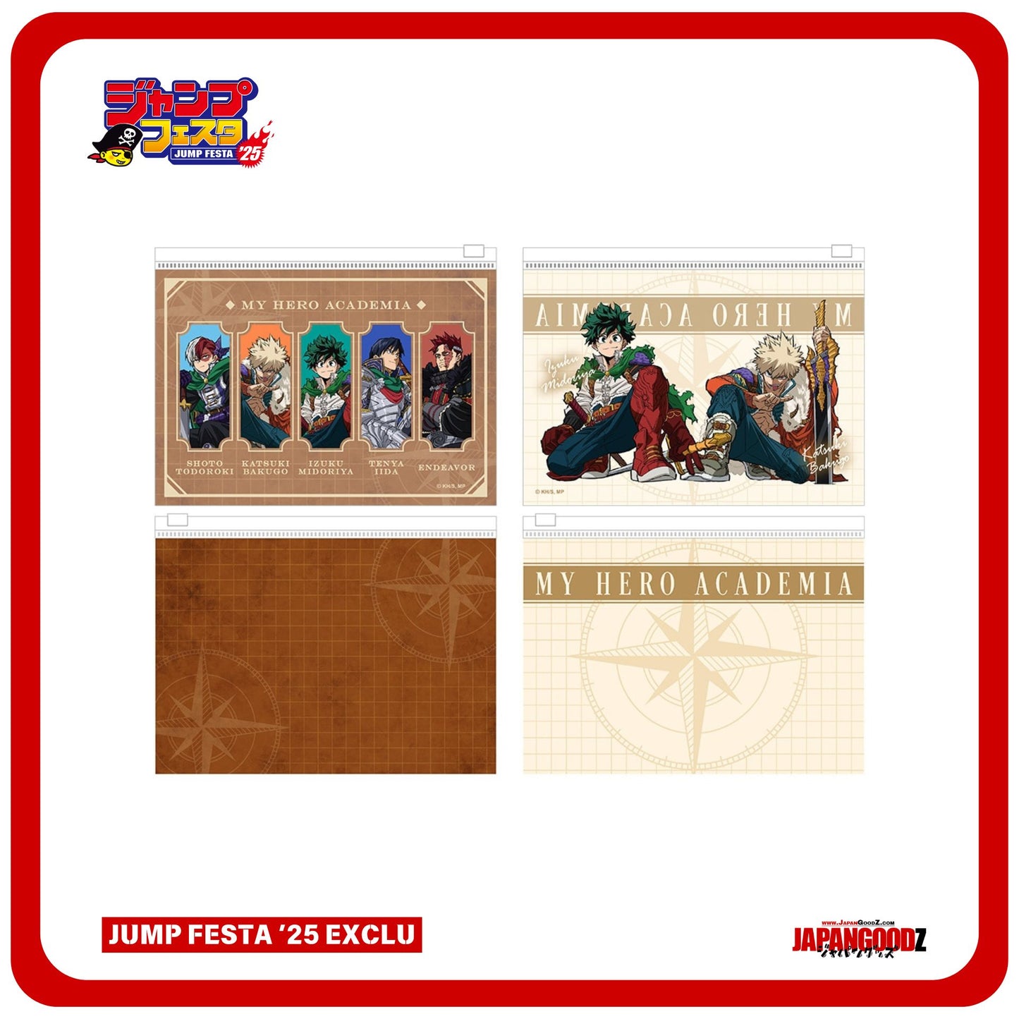 JUMP FESTA 2025 – MY HERO ACADEMIA - Slider Zipper Bags (x2)